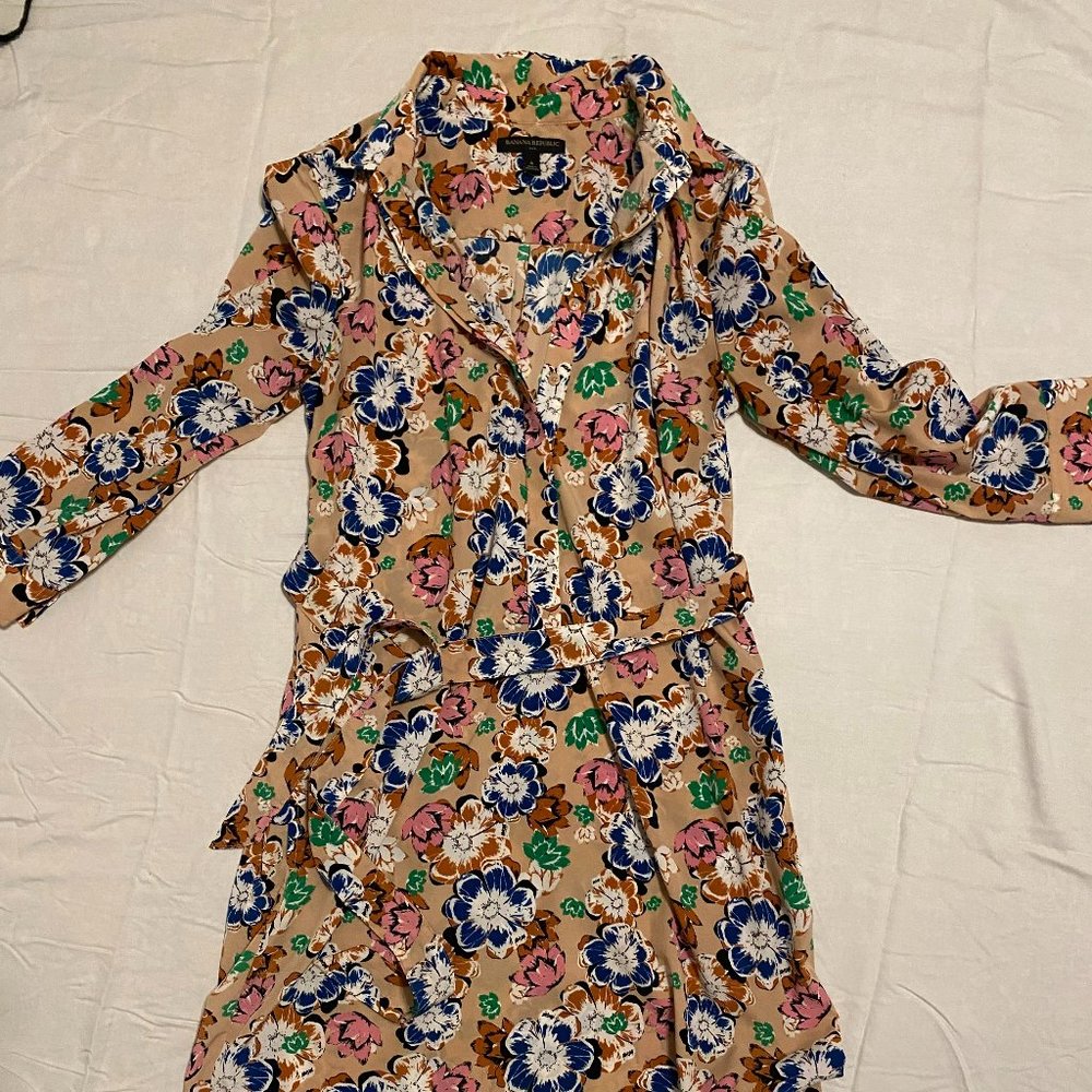 Women's floral button down dress
